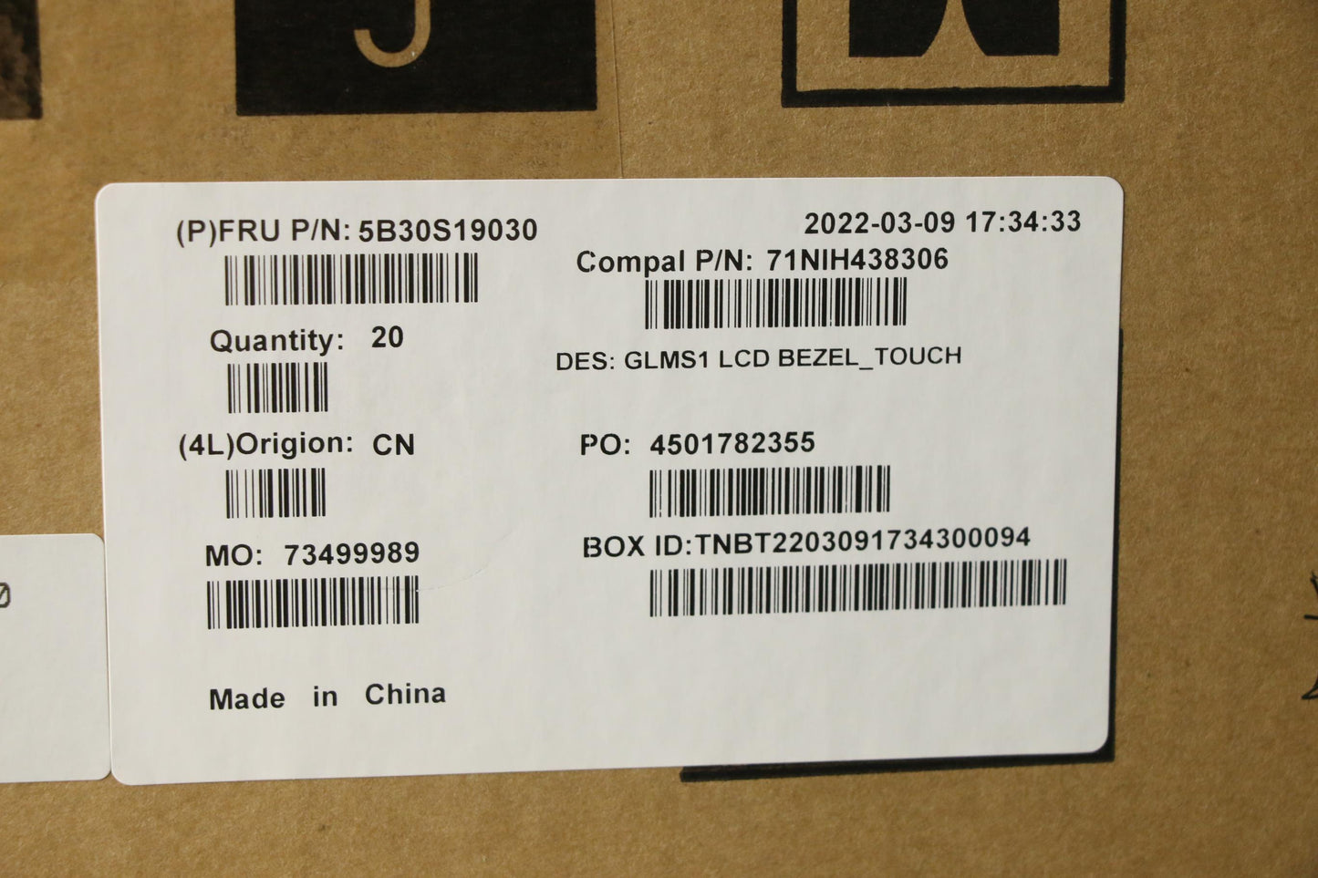 Lenovo Bezel Lcd Bezel C 82Qk_Touch - 5B30S19030