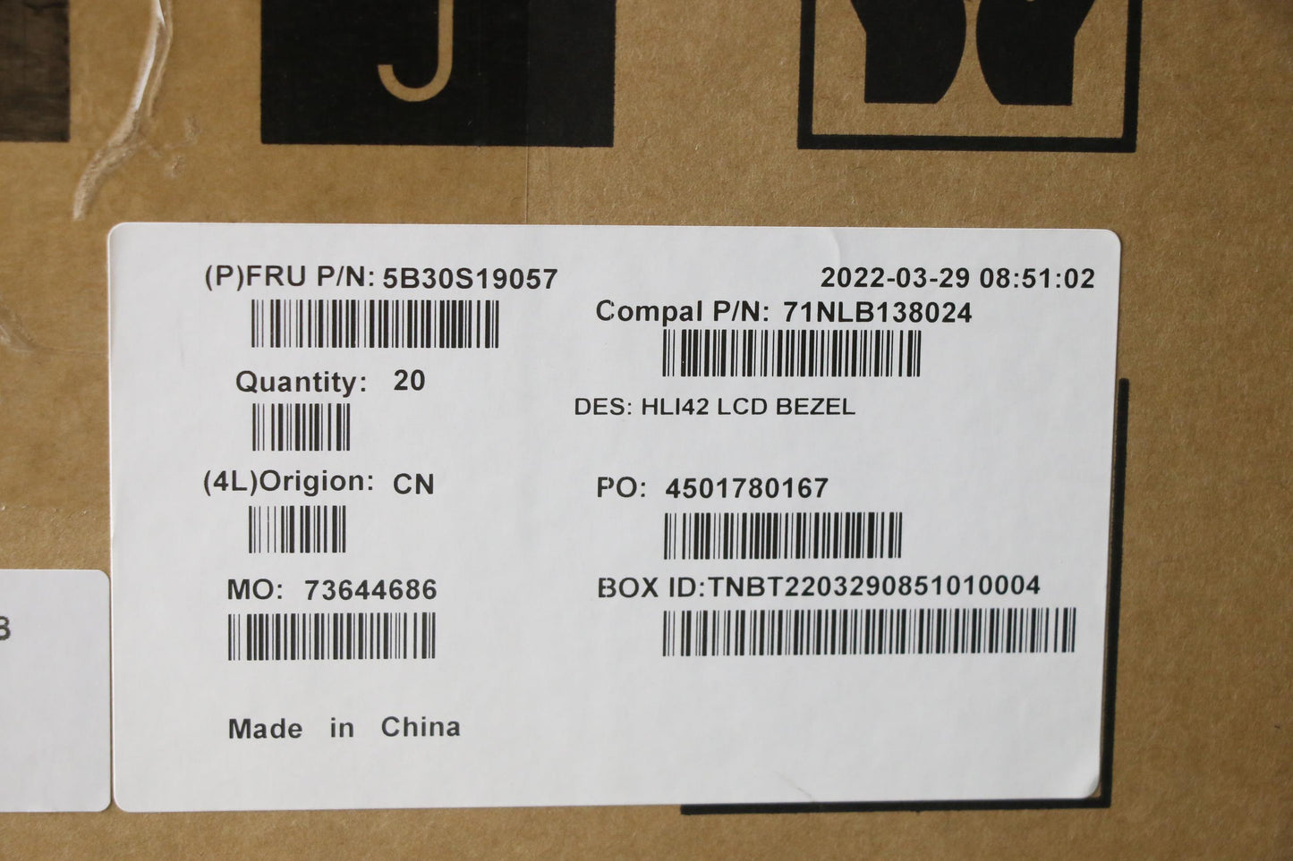 Lenovo Bezel Lcd Bezel C 82Sh - 5B30S19057