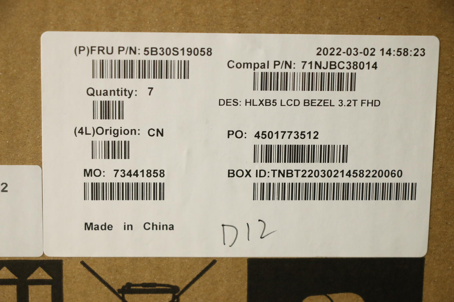 Lenovo Bezel Lcd Bezel C 21Dl Mg 3.2T - 5B30S19058