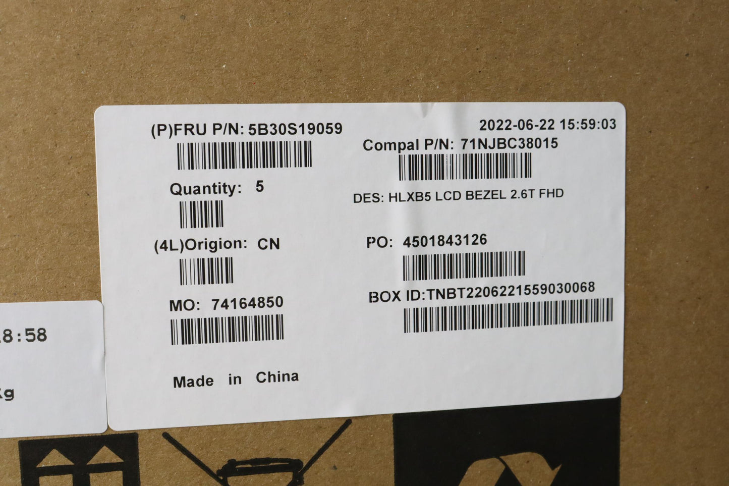 Lenovo Bezel Lcd Bezel C 21Dl Mg 2.6T - 5B30S19059