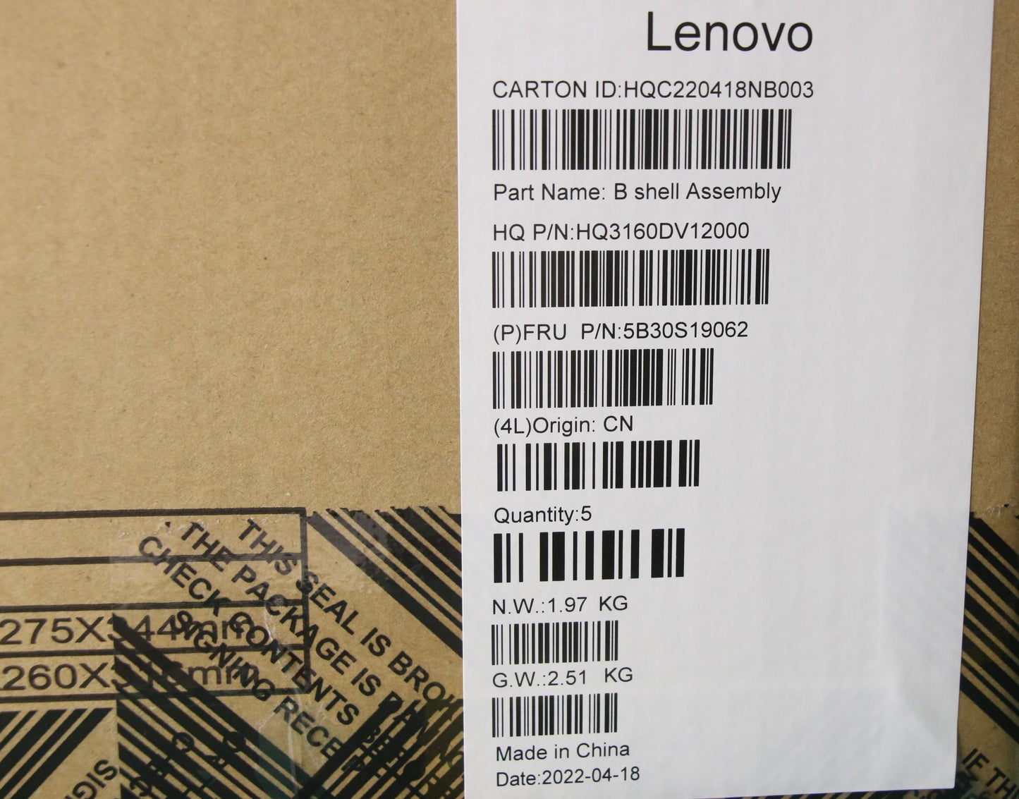 Lenovo Bezel Lcd Bezel H 82Sk W/Lens_ - 5B30S19062