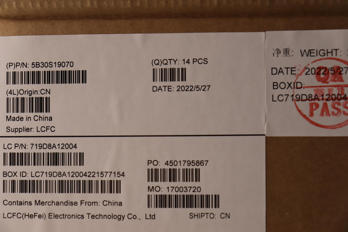 Lenovo LCD Bezel, Metal A/B - 5B30S19070