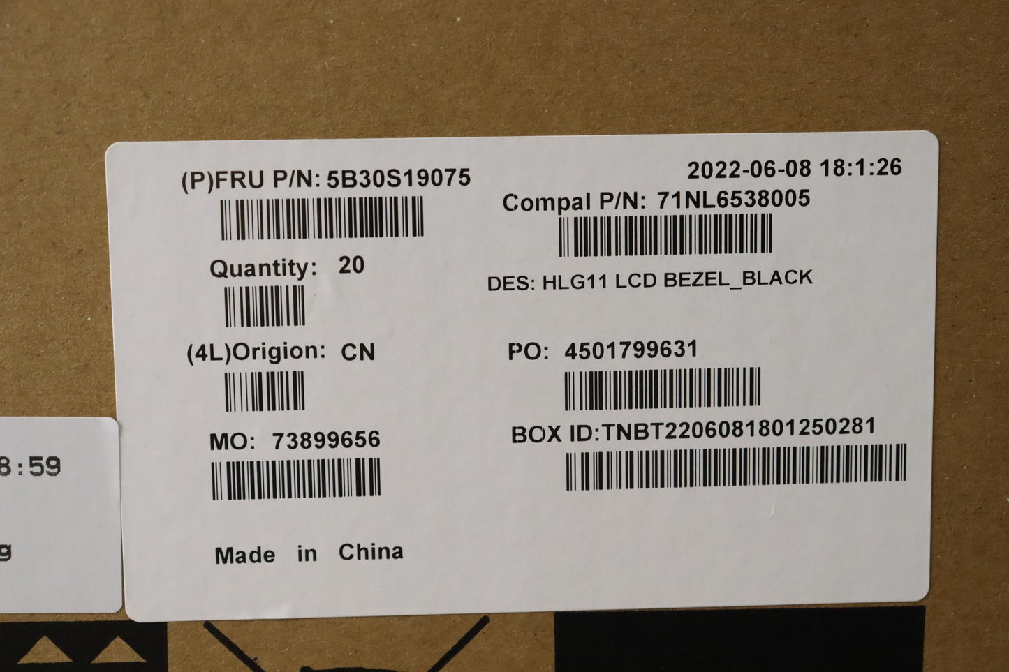 Lenovo Bezel Lcd Bezel C 82Sa Black - 5B30S19075