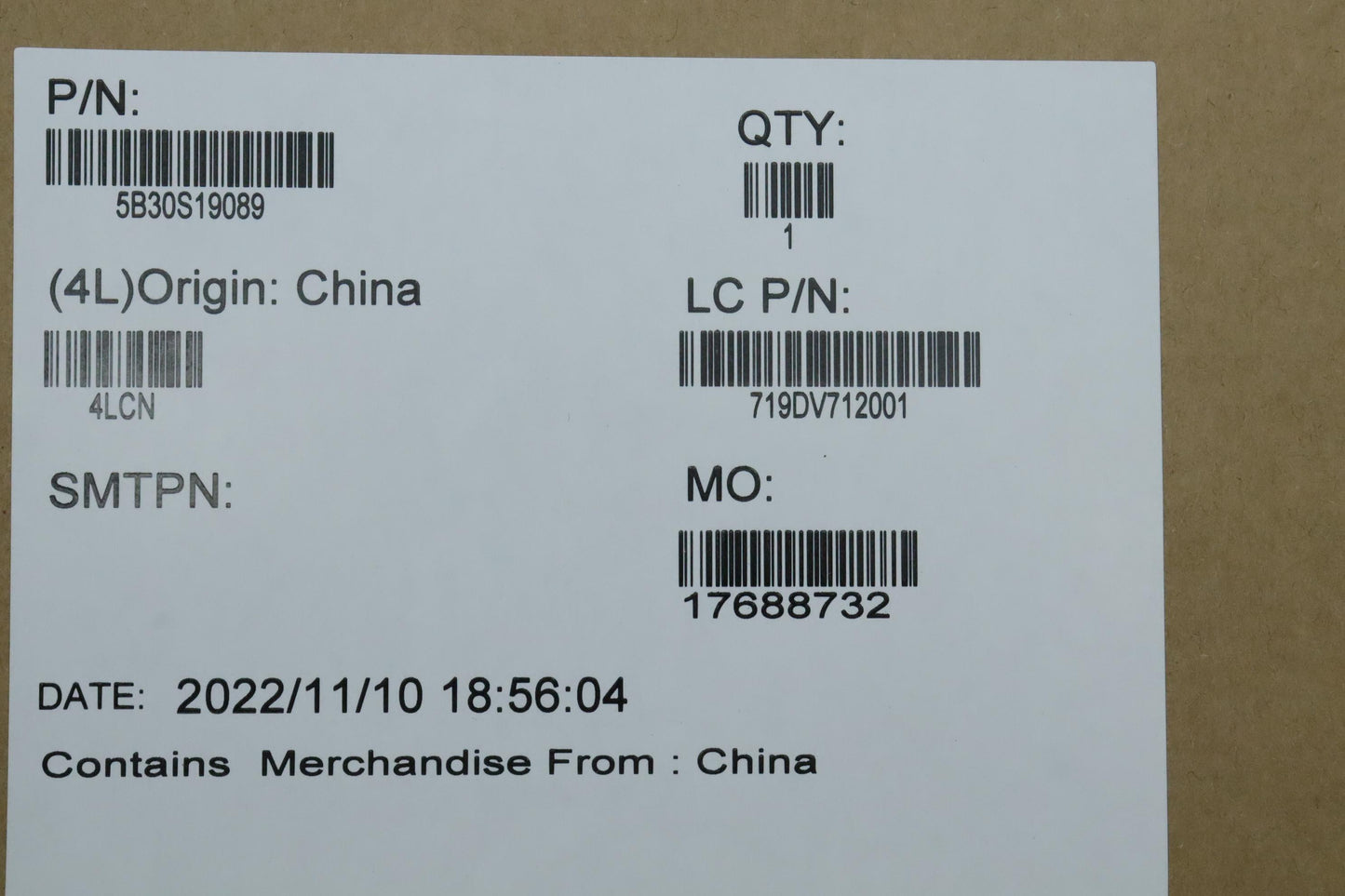 Lenovo Bezel Bezel L 82V8 W Removable - 5B30S19089
