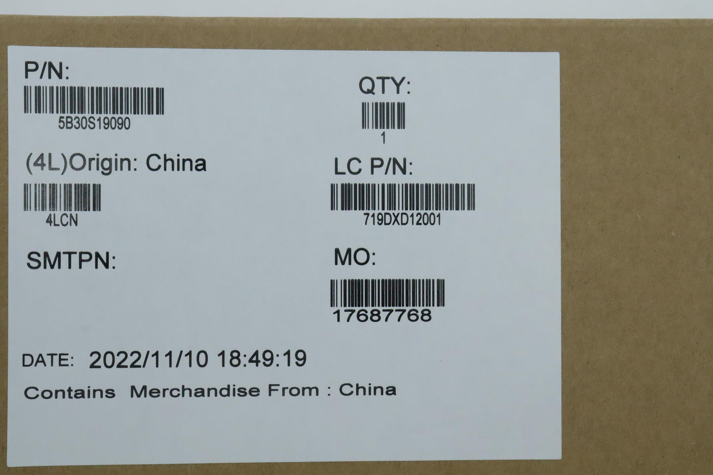 Lenovo Bezel Bezel L 82V9 W Removable - 5B30S19090