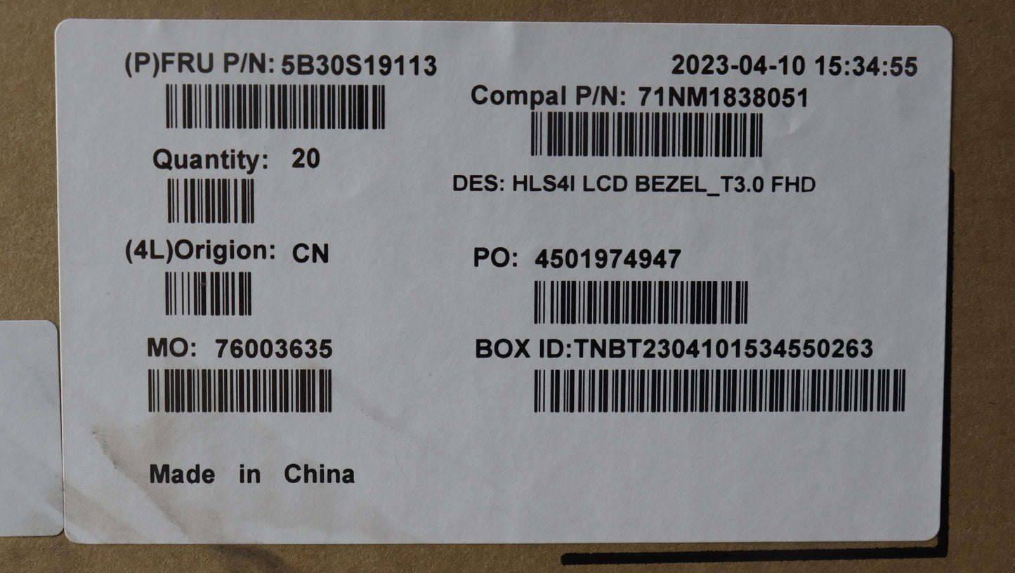 Lenovo Bezel Lcd Bezel C 82Xd T30 Fhd - 5B30S19113