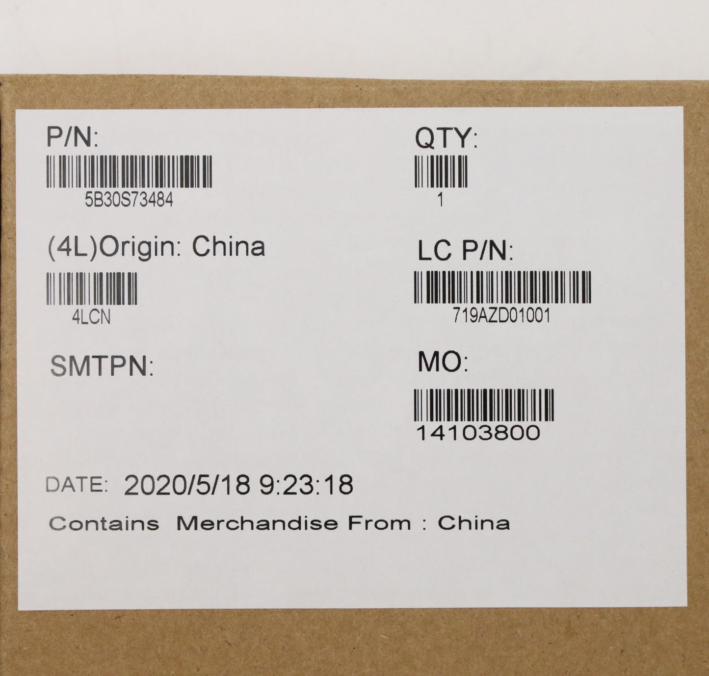 Lenovo Bezel B-Cover RGB Sub-Assembly - 5B30S73484