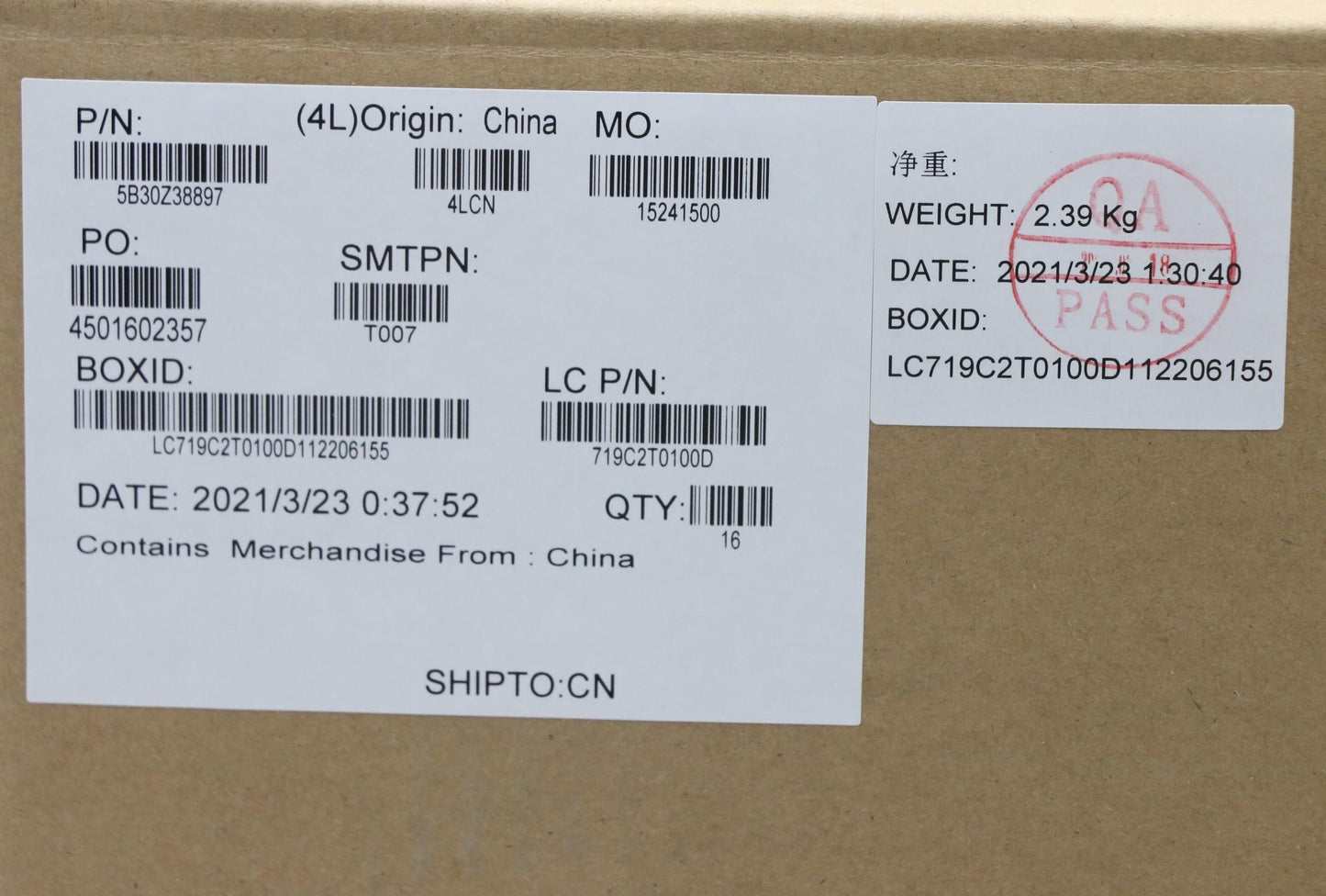 Lenovo B Cover with Shutter, IR Support, Assembly - 5B30Z38897