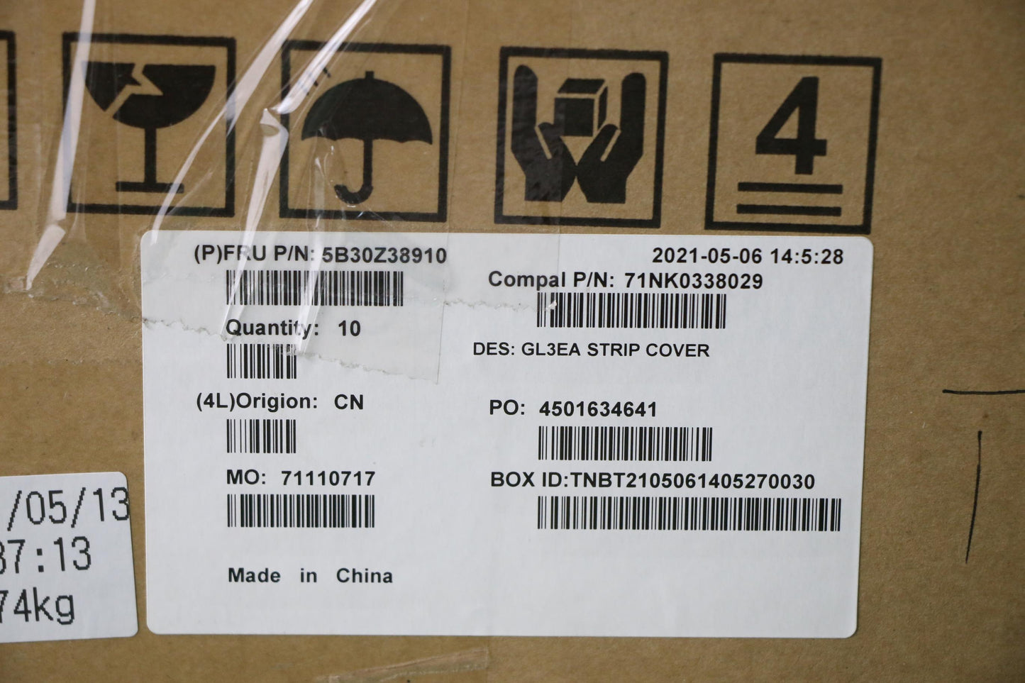 Lenovo Bezel Fru Bezel_Strip Cover - 5B30Z38910