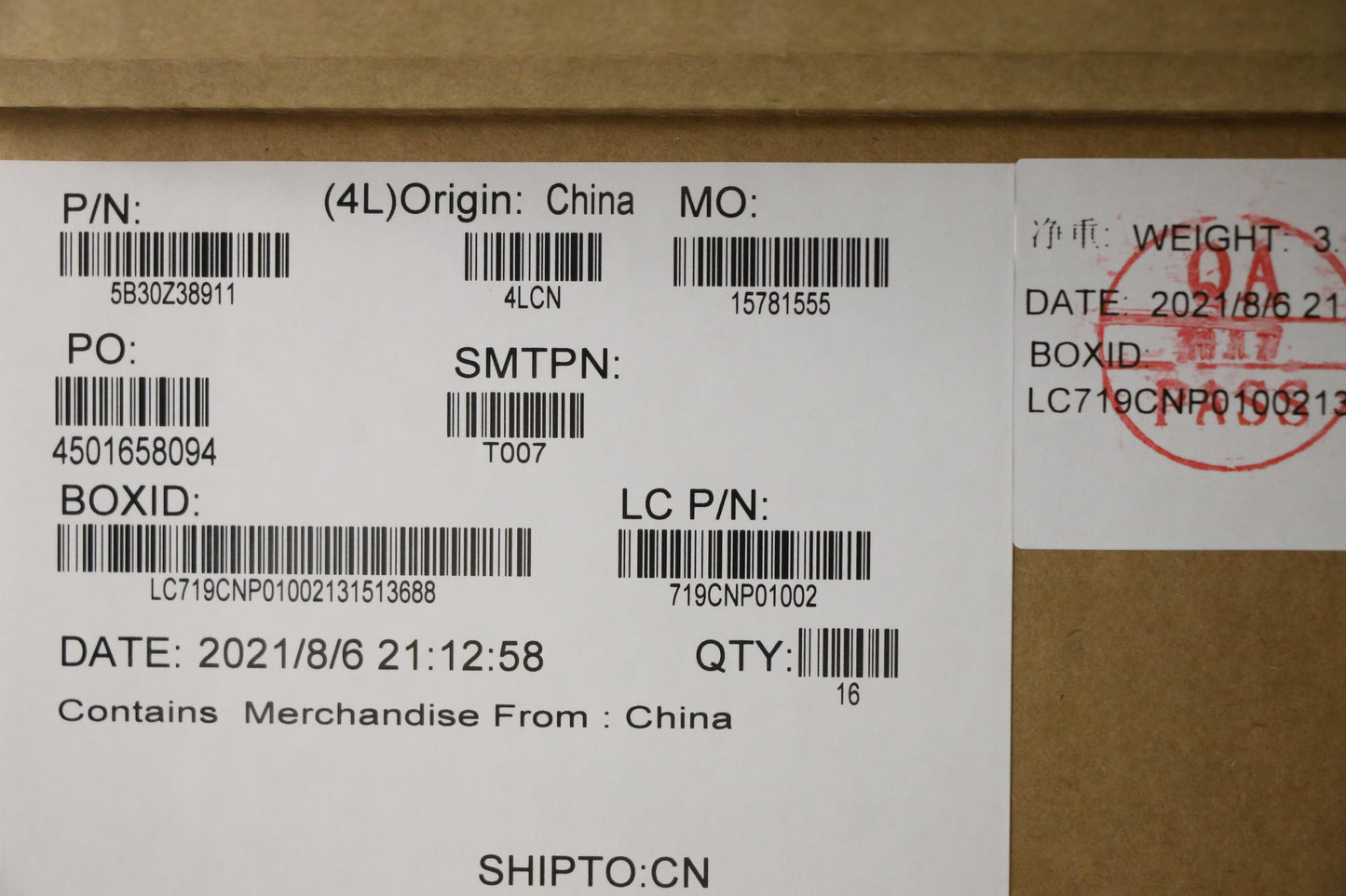 Lenovo UHD Bezel Sub Assembly - 5B30Z38911