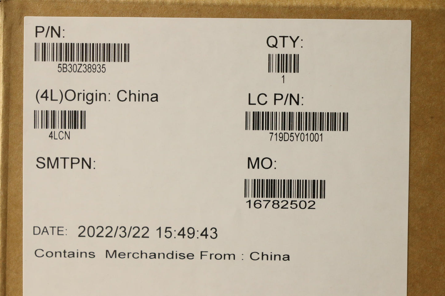 Lenovo Bezel Fru P14Sg3Bsheetwmicassy - 5B30Z38935