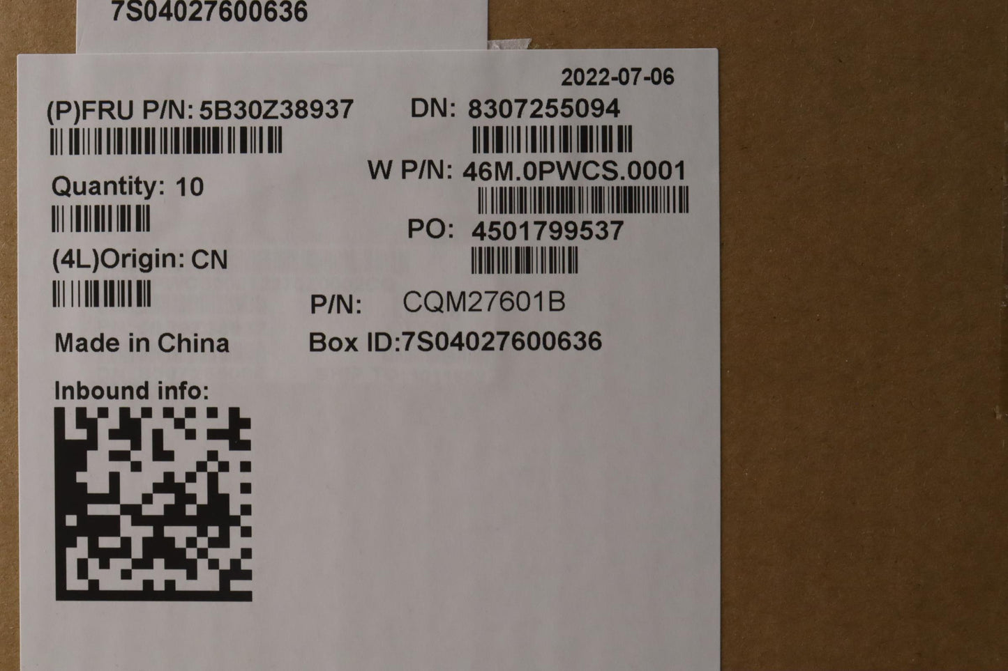 Lenovo RGB Fenrir B Cover Bezel - 5B30Z38937