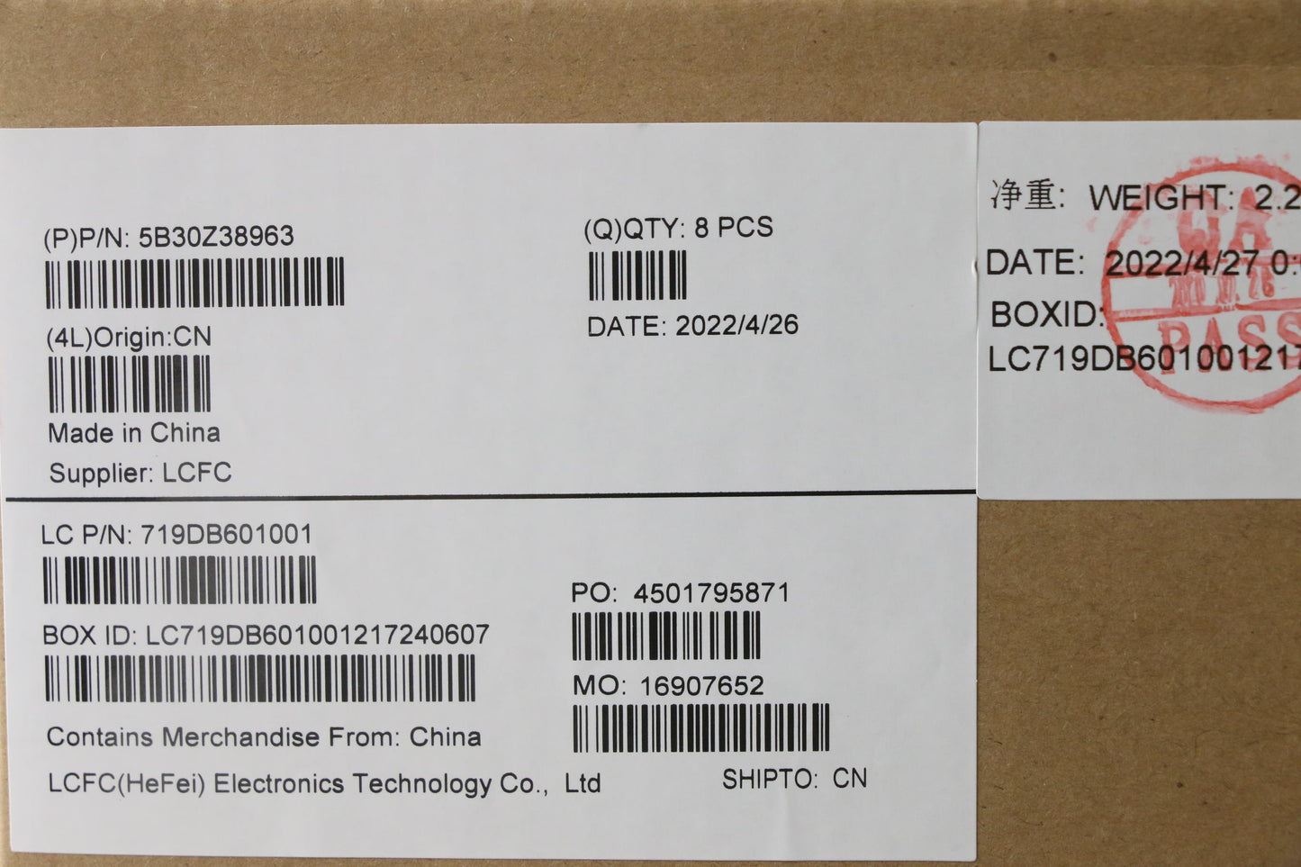 Lenovo Bezel B Cover with WLAN Assembly - 5B30Z38963