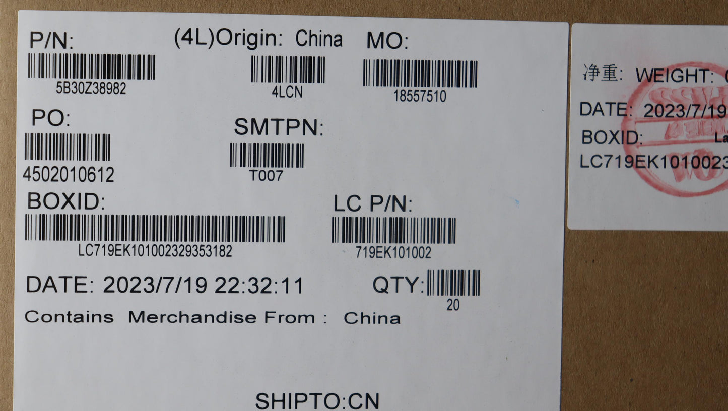 Lenovo Bezel Kt6D0_B_Sheet_Mic_Assy - 5B30Z38982
