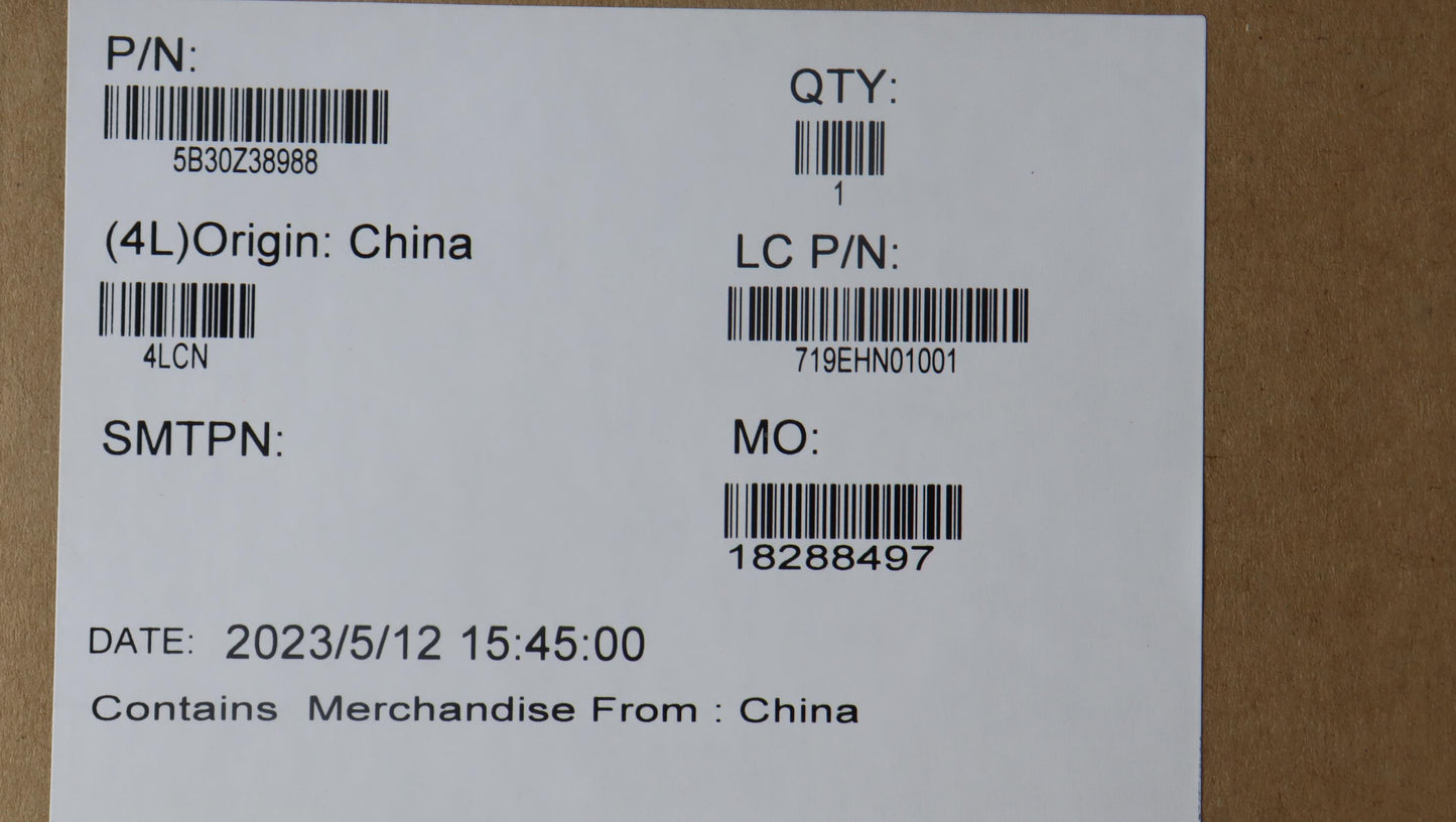 Lenovo Bezel Frubezel P14S5M B_Sheet+ - 5B30Z38988