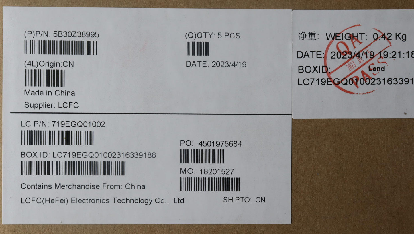 Lenovo KE451 B Cover RGB Sub Assembly - 5B30Z38995