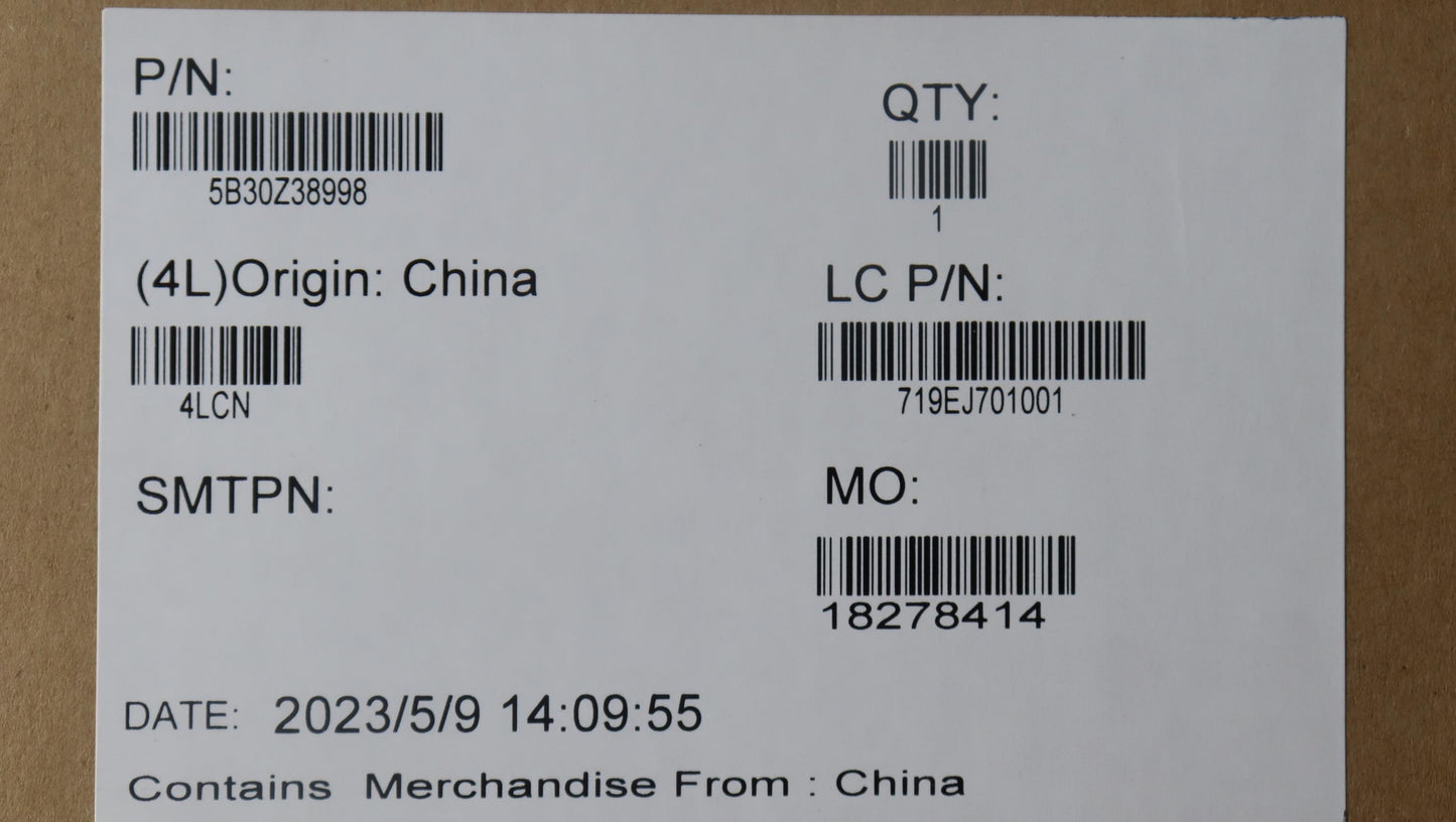 Lenovo Bezel E16G1_B_Cover_Sub_Assy_I - 5B30Z38998