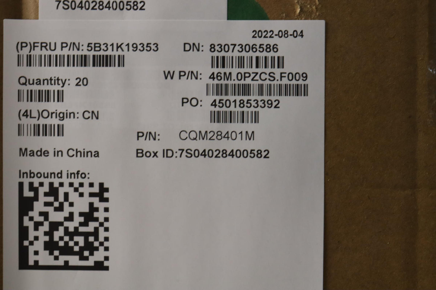 Lenovo Bezel with IR, CCD Shutter, Talos - 5B31K19353