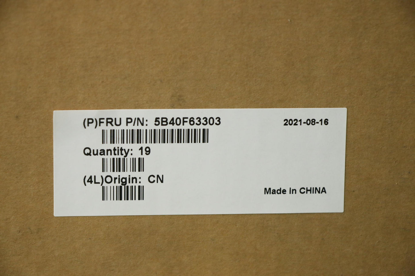 Lenovo Mn Misc Internal - 5B40F63303