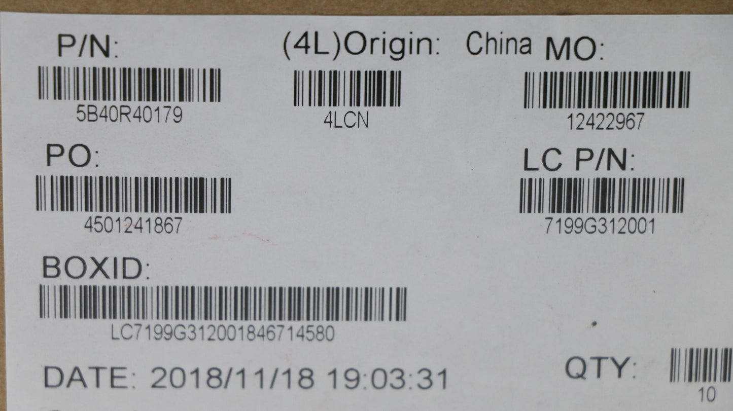 Lenovo Hdd Parts Rails Screws Bracket - 5B40R40179