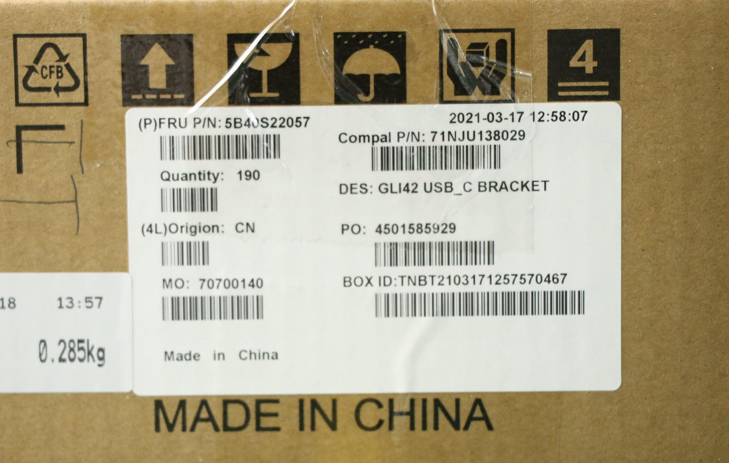 Lenovo Bracket Bracket C 82L3 Usb_C - 5B40S22057