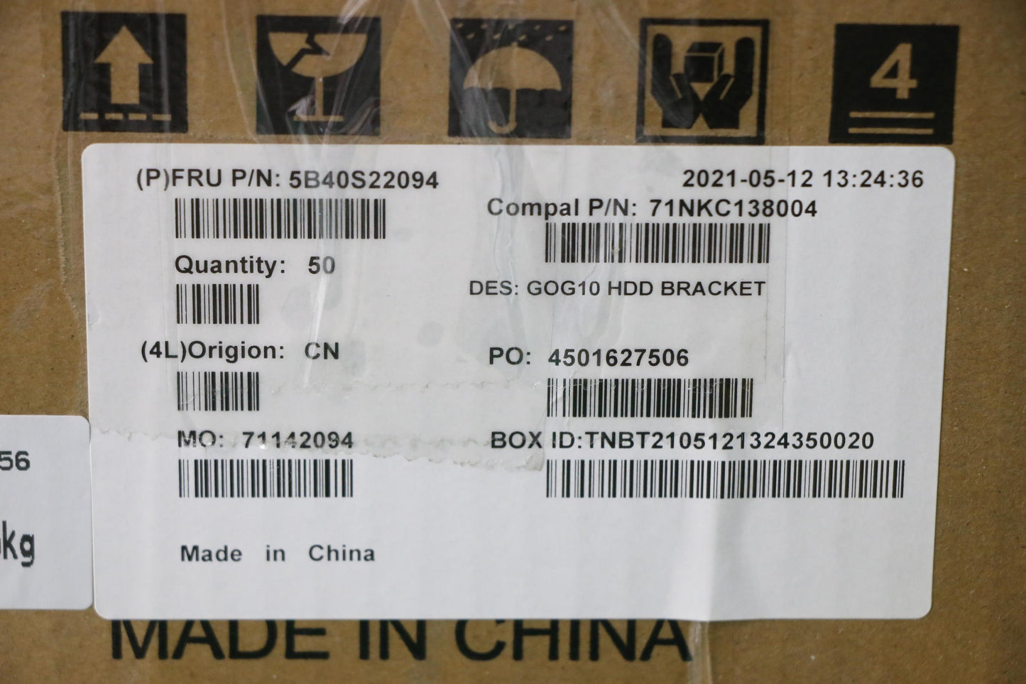 Lenovo Bracket Hdd Bracket C 82K1 - 5B40S22094