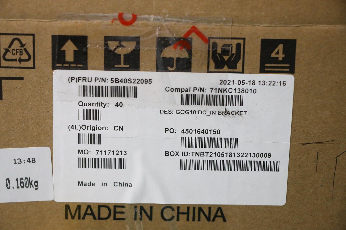 Lenovo Bracket Bracket C 82K1 Dc In - 5B40S22095