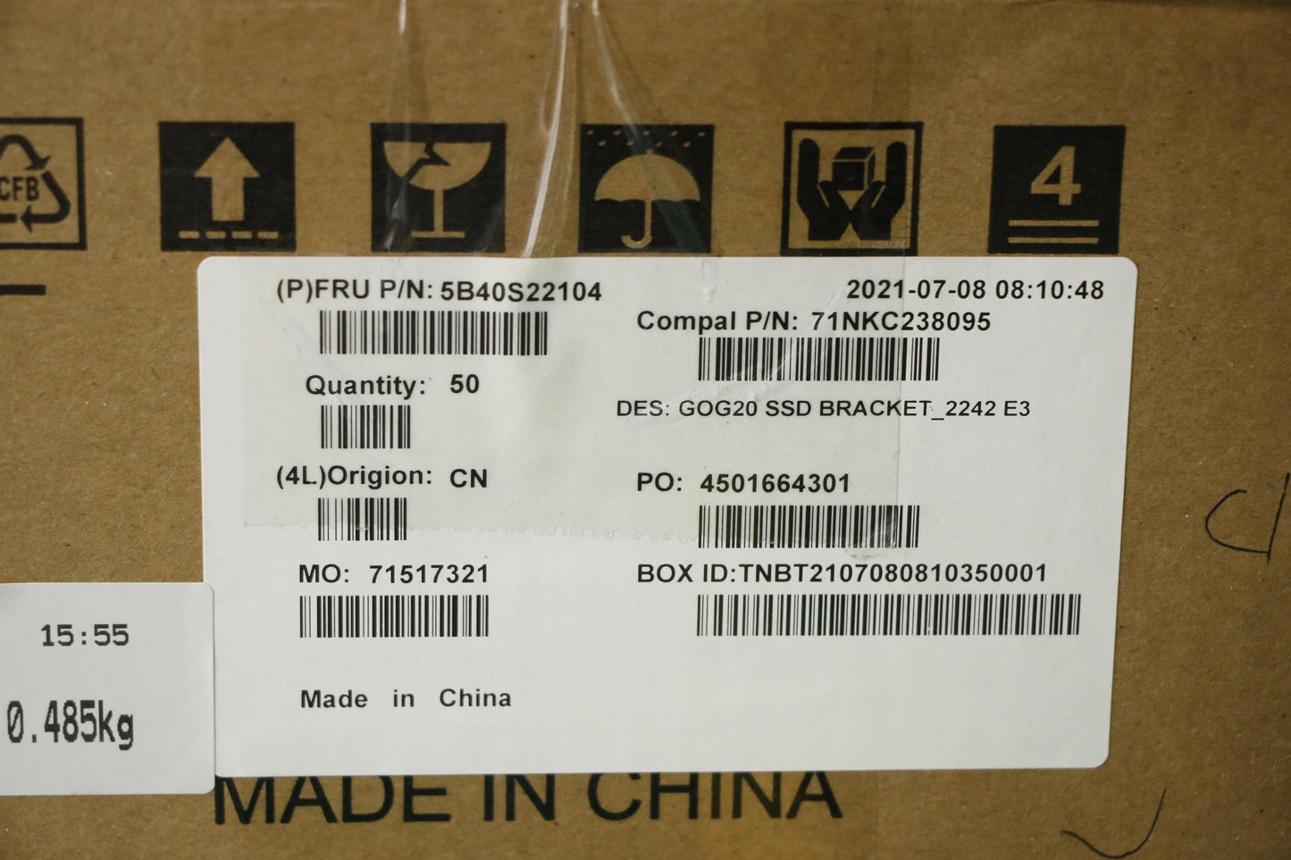 Lenovo Bracket Hdd Bracketc82K2_2242 - 5B40S22104