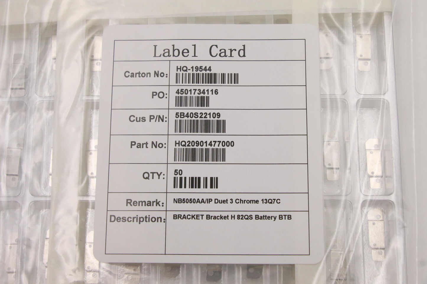 Lenovo Bracket Bracket H 82Qs Battery - 5B40S22109