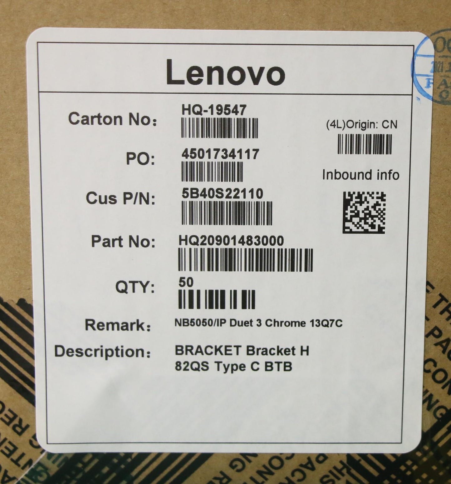 Lenovo Bracket Bracket H 82Qs Type C - 5B40S22110
