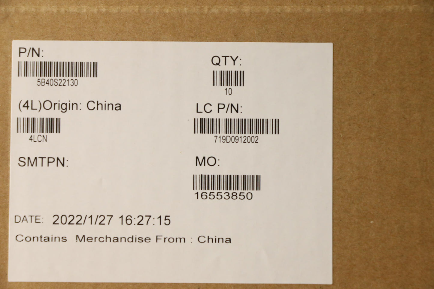 Lenovo Hinge Hinge L 82Lusoundbarw/Me - 5B40S22130