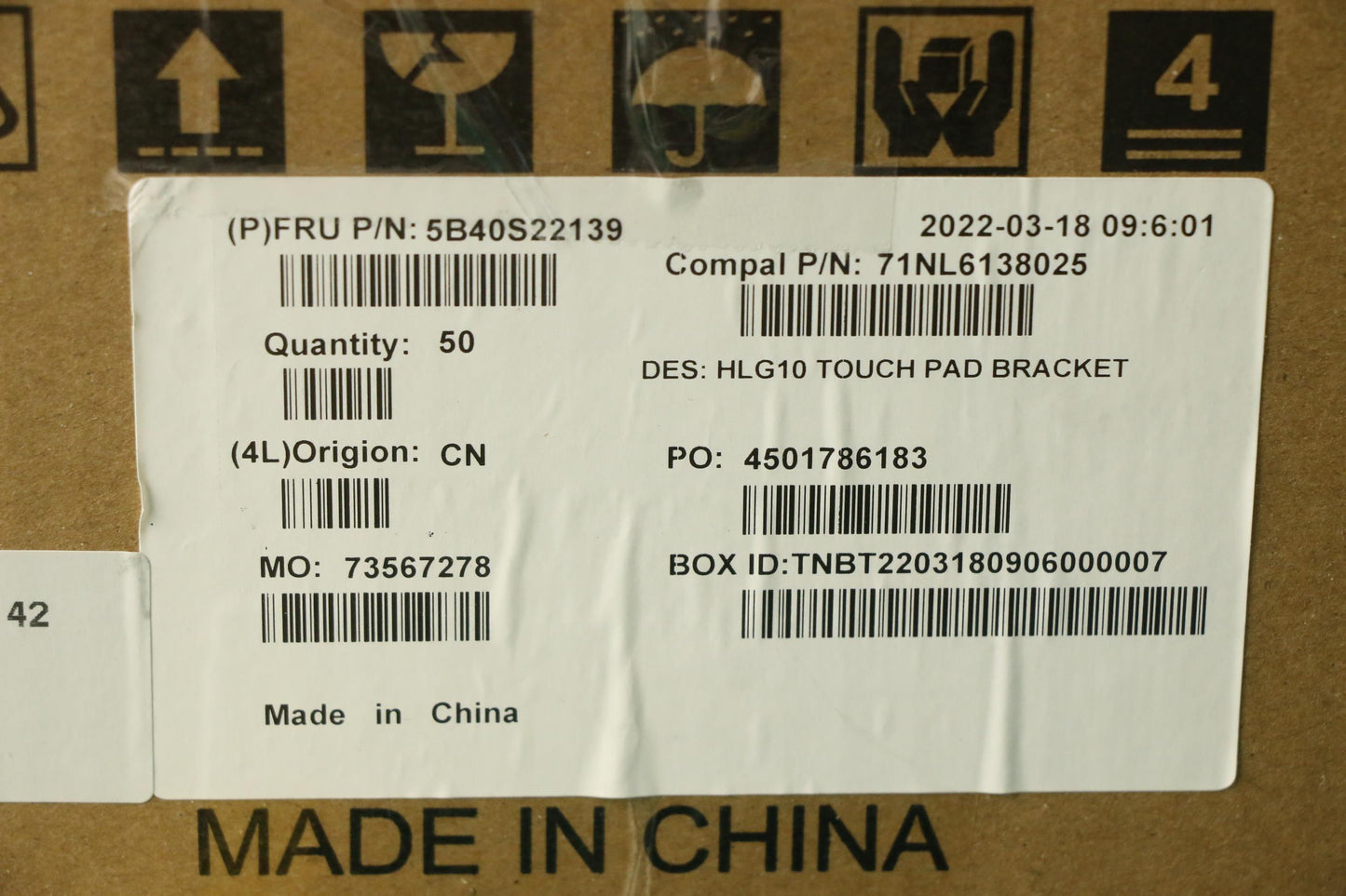 Lenovo Bracket Bracket C 82S9 Touch P - 5B40S22139