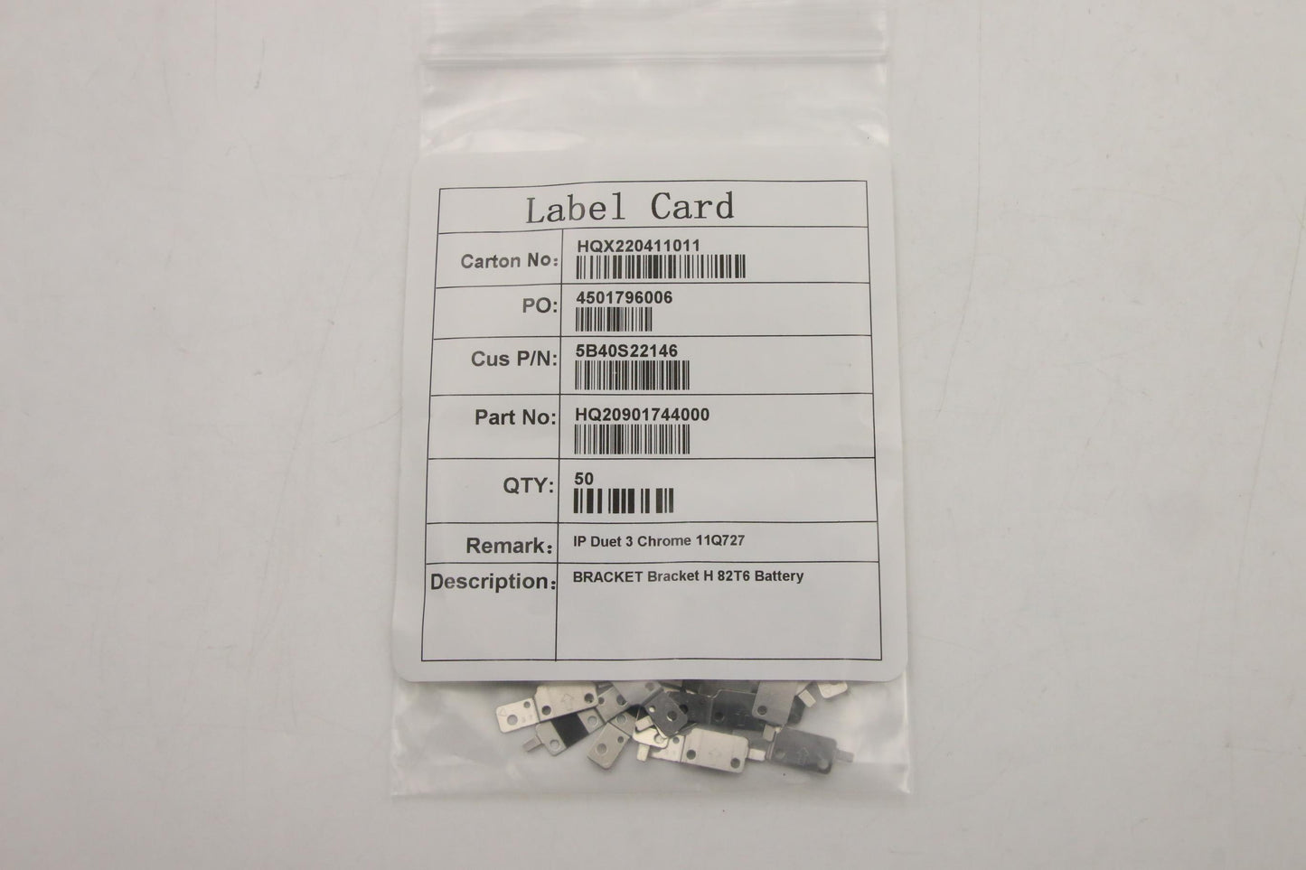 Lenovo Bracket Bracket H 82T6 Battery - 5B40S22146