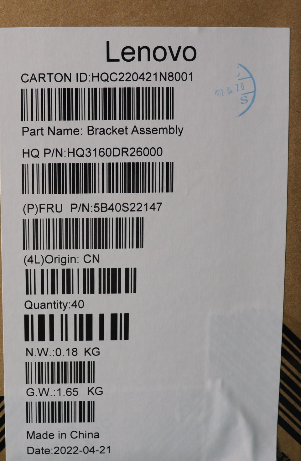 Lenovo Bracket Bracket H 82T6 Type_C - 5B40S22147