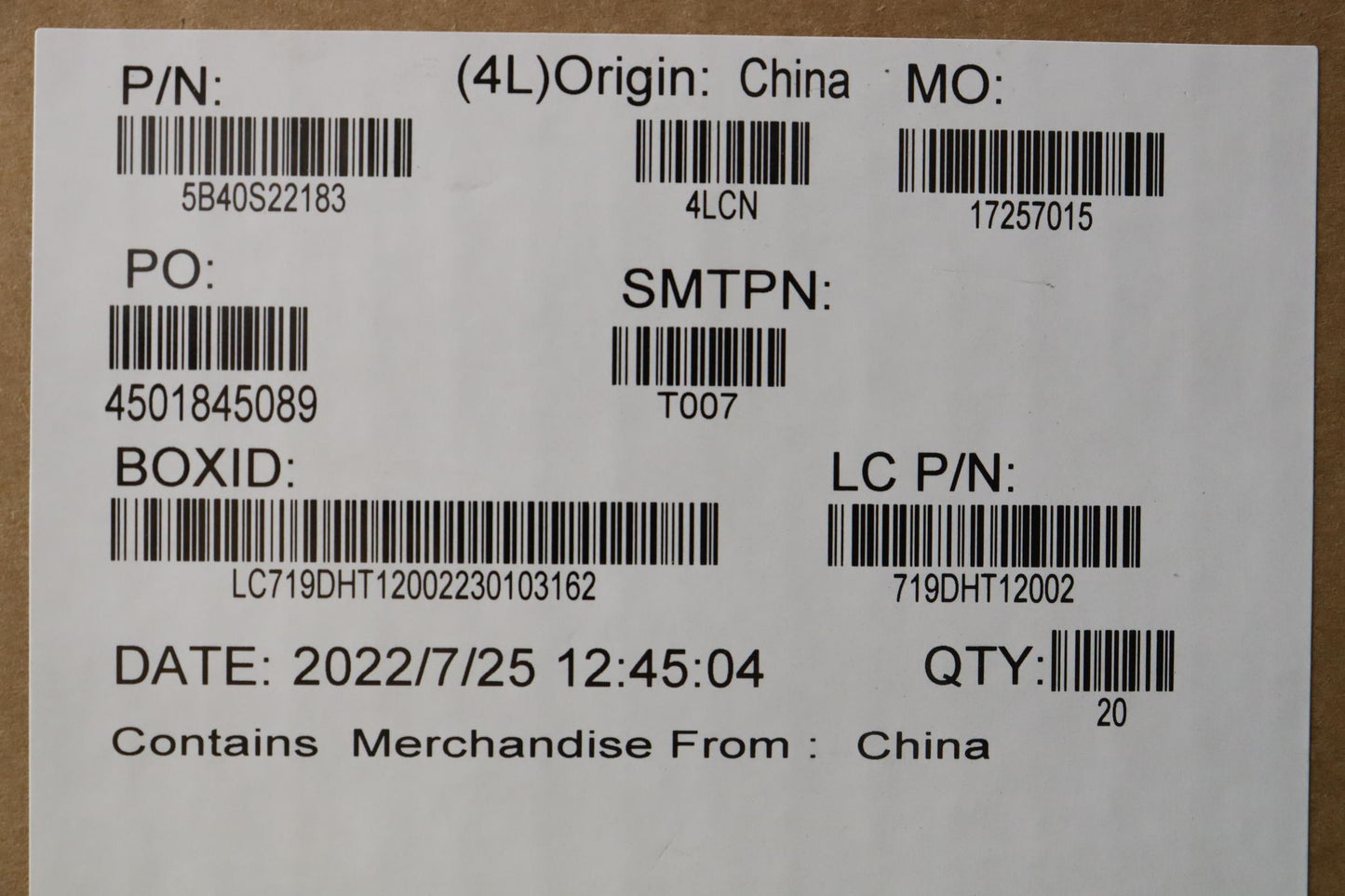 Lenovo Bracket Bracket L82Tk Ssdbkt - 5B40S22183
