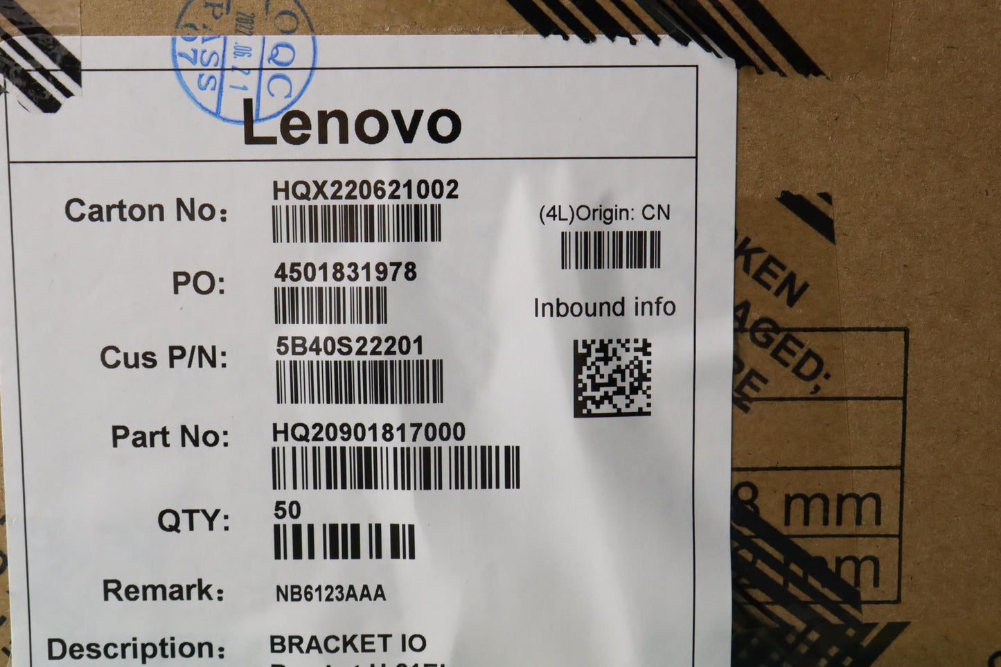 Lenovo Bracket Io Bracket H 21El - 5B40S22201