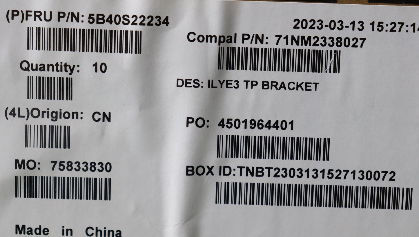 Lenovo Bracket Tp Bracket C 82Ya - 5B40S22234