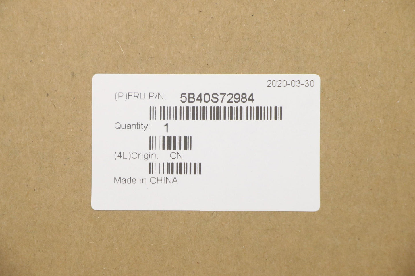 Lenovo Assembly Fp Bkt Lar-1 - 5B40S72984