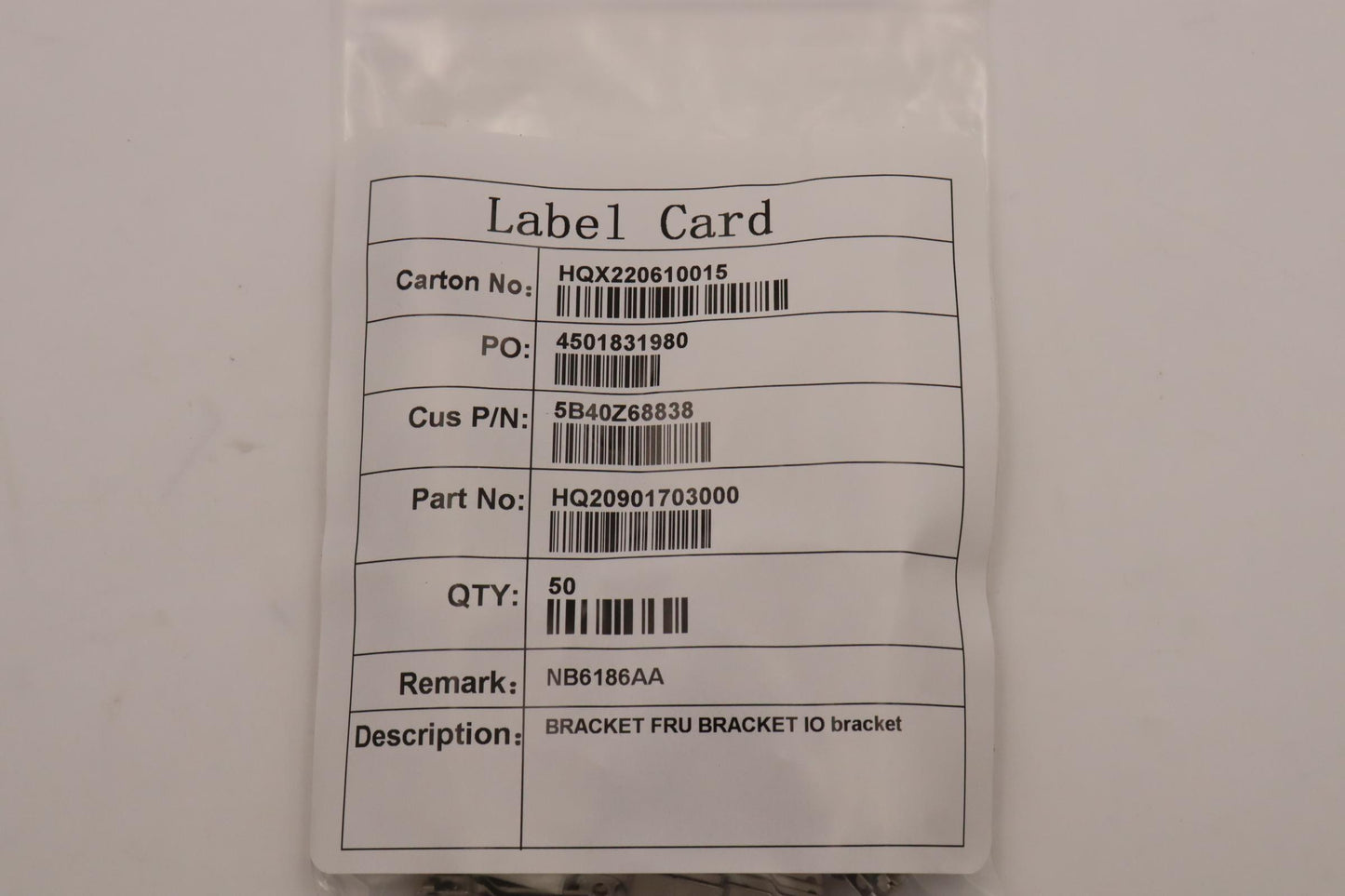 Lenovo Bracket Fru Bracket Io Bracket - 5B40Z68838