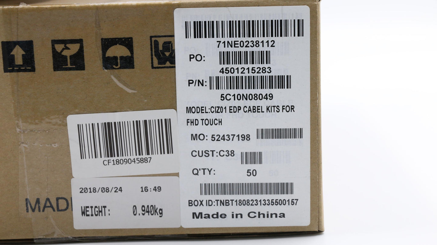 Lenovo Edp Cable For Fhd Touch - 5C10N08049