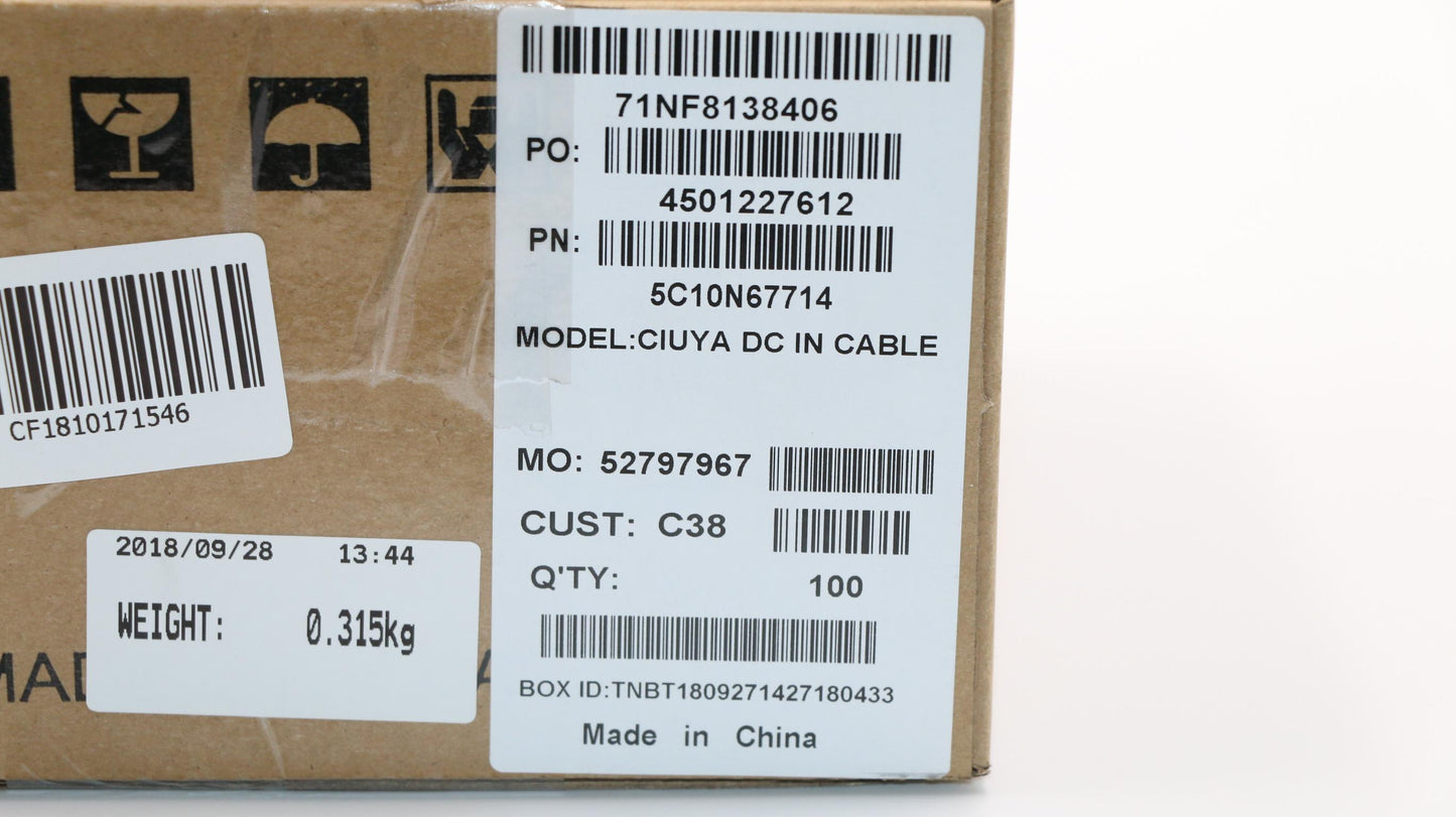 Lenovo DC-IN Cable for C 80X8 - 5C10N67714