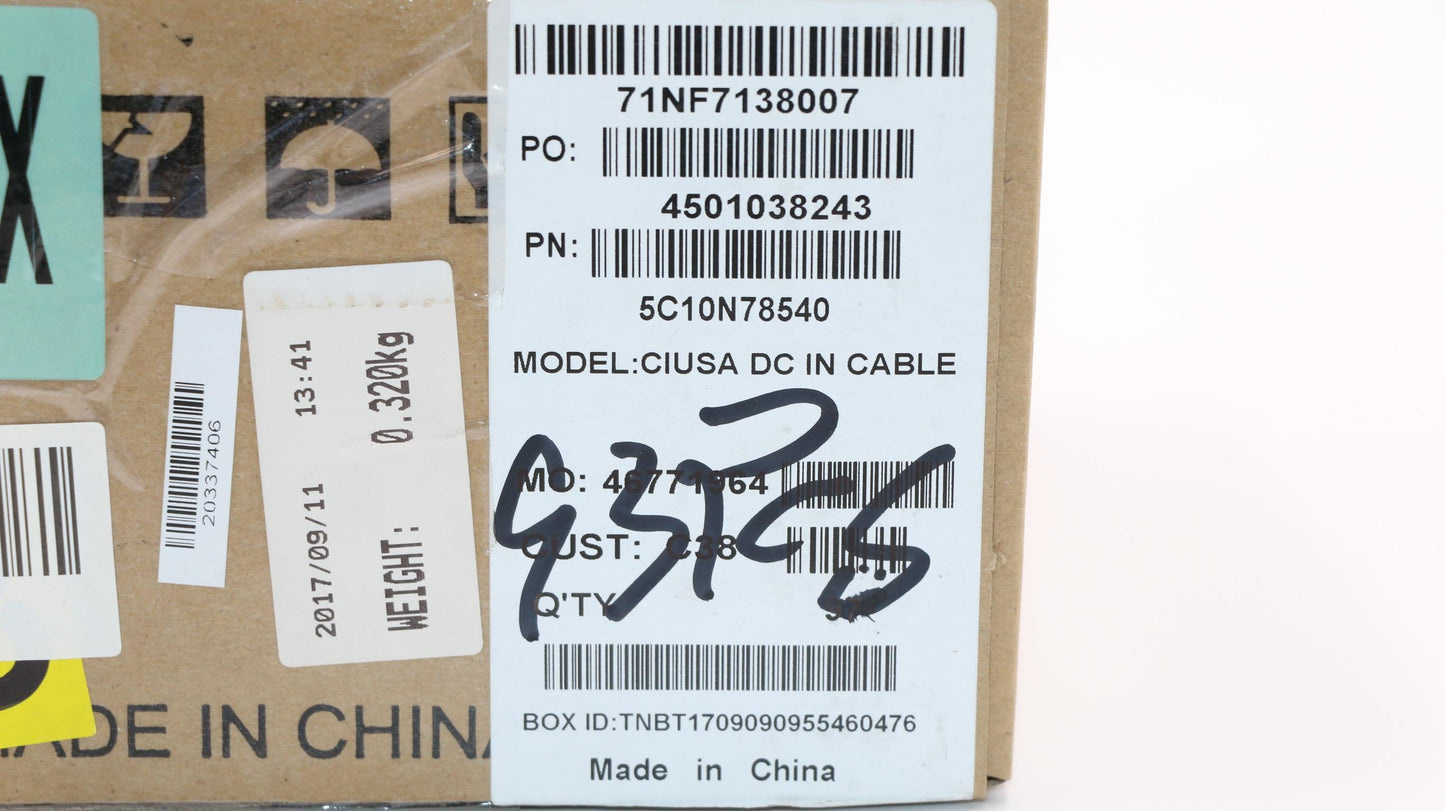 Lenovo DC-IN Cable, C 80X2 - 5C10N78540