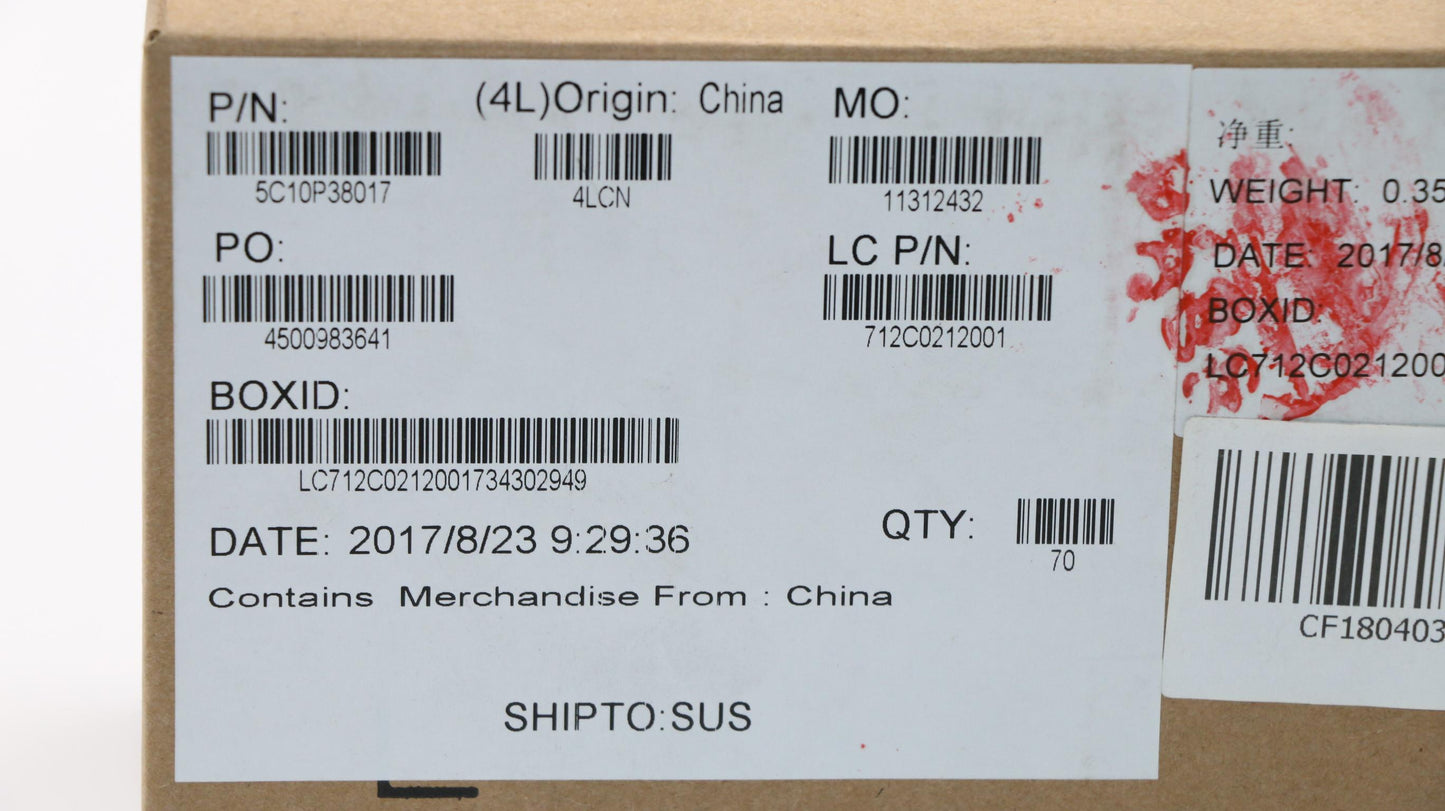 Lenovo Edp Cable L80Xn For 15T Touch - 5C10P38017
