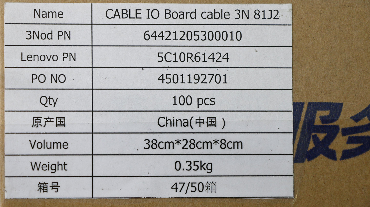 Lenovo Cable Io Board Cable 3N 81J2 - 5C10R61424