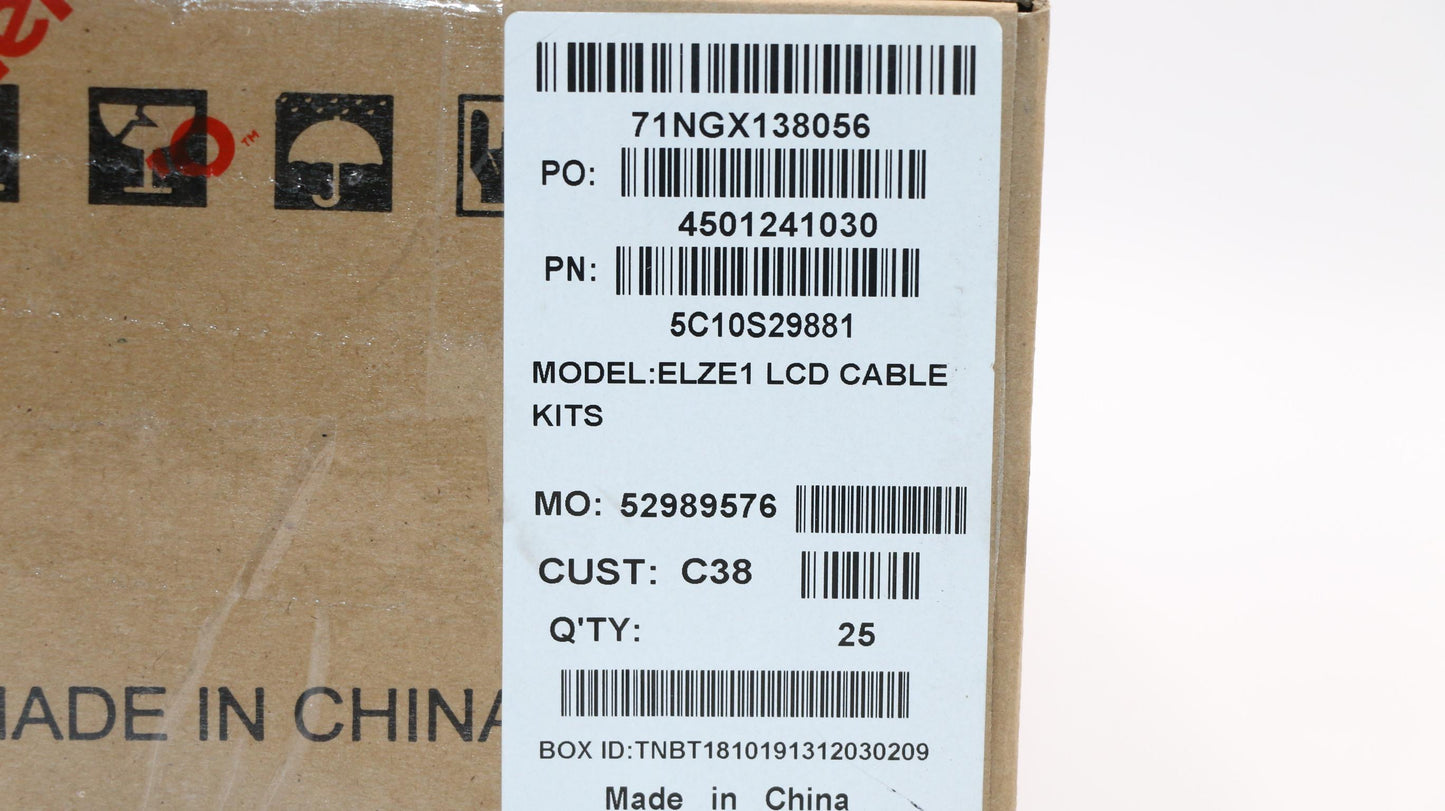 Lenovo Lcd Cable Kit Ivo/Boe - 5C10S29881