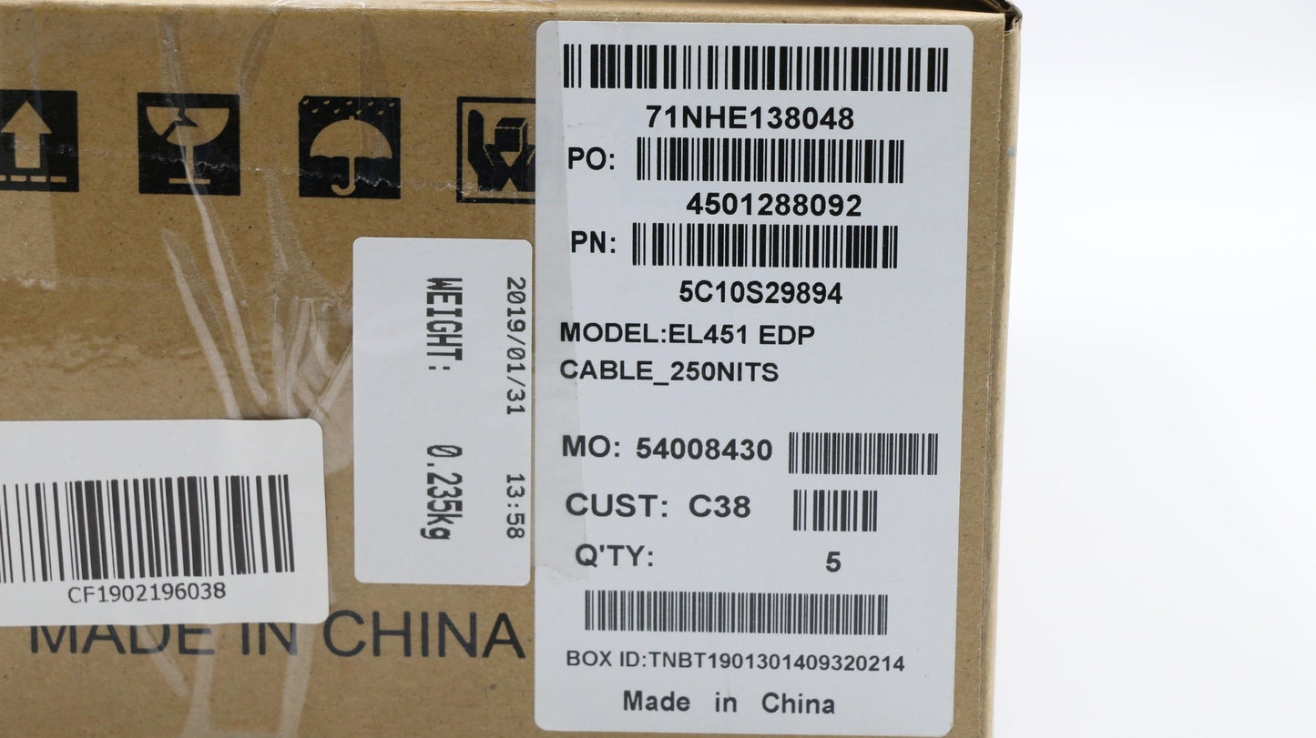 Lenovo Edp Cable_250Nits - 5C10S29894