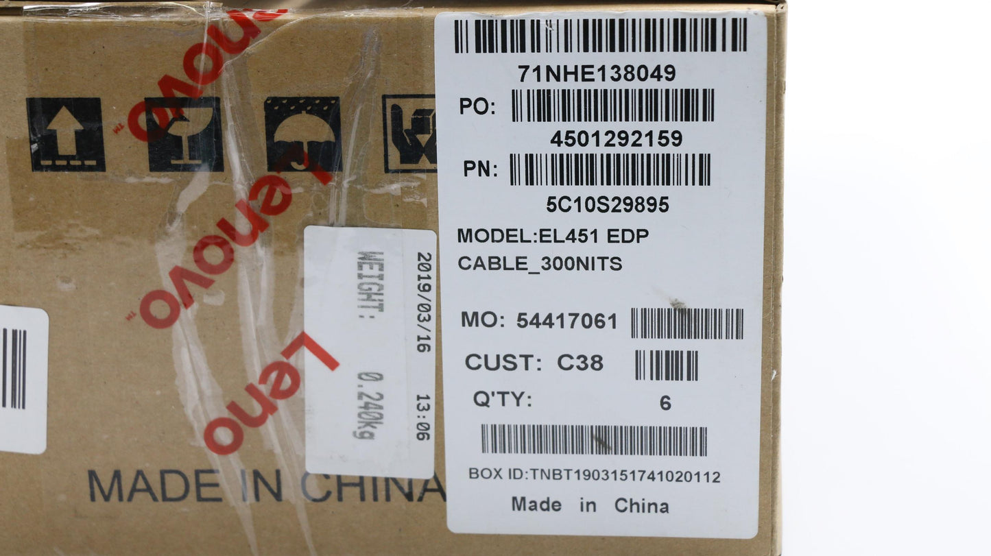 Lenovo Edp Cable_300Nits - 5C10S29895