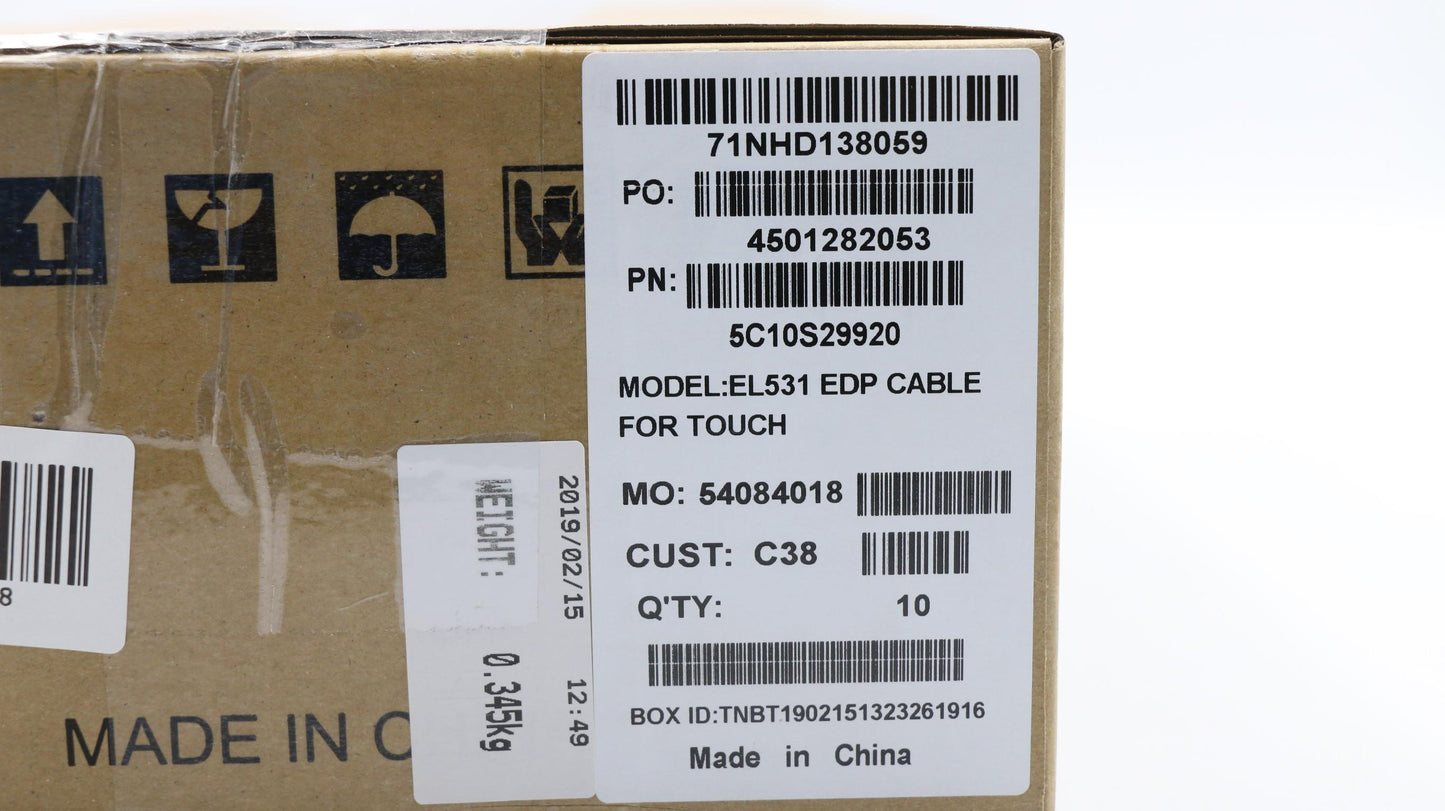 Lenovo Edp Cable For Touch - 5C10S29920
