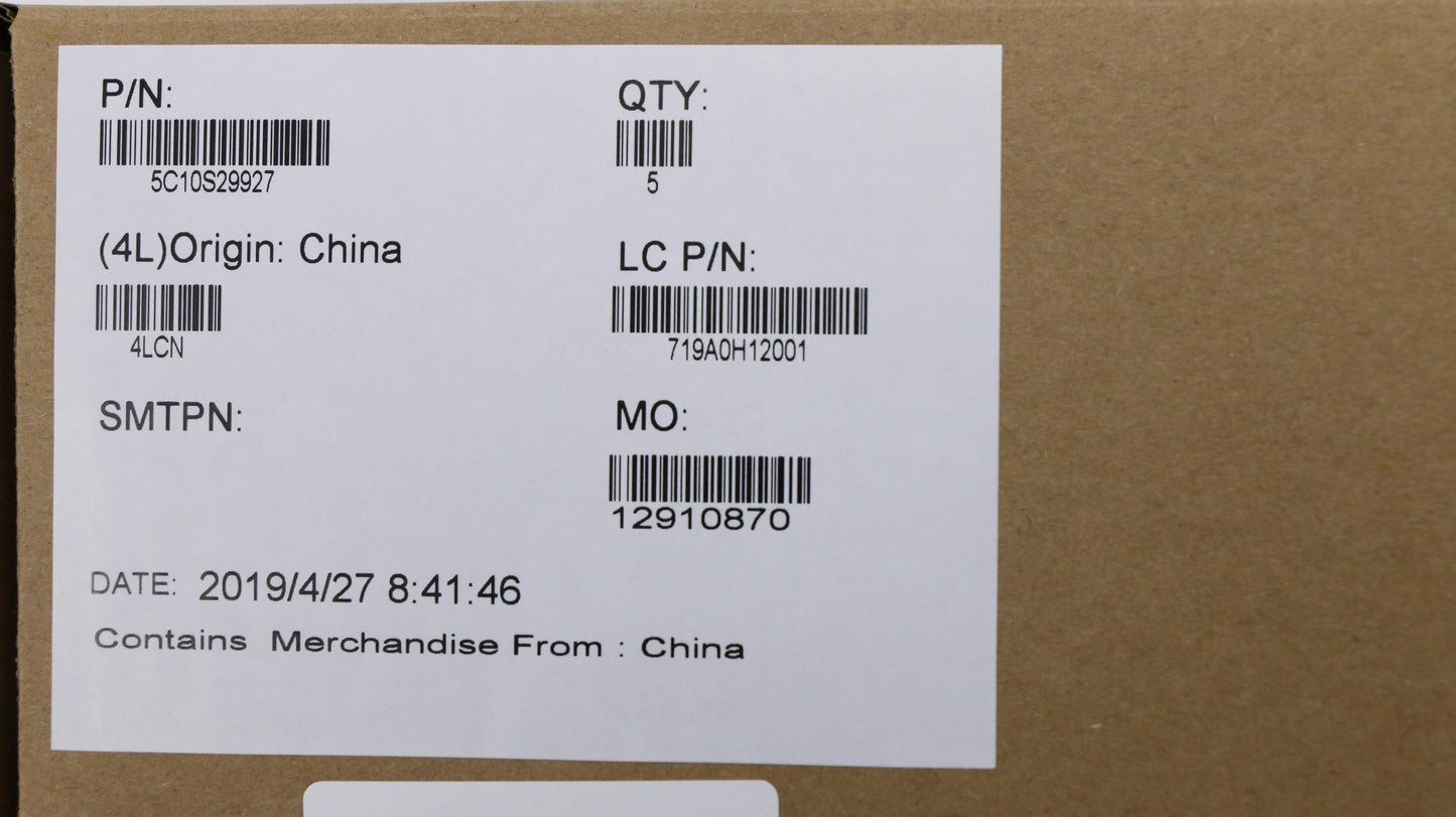 Lenovo Fg541 Ffc 0.3 M/B-Hdd/B - 5C10S29927