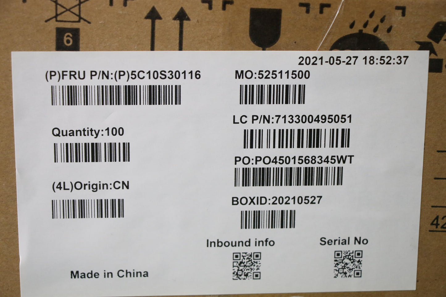 Lenovo Cable Function Board Cable Wt - 5C10S30116